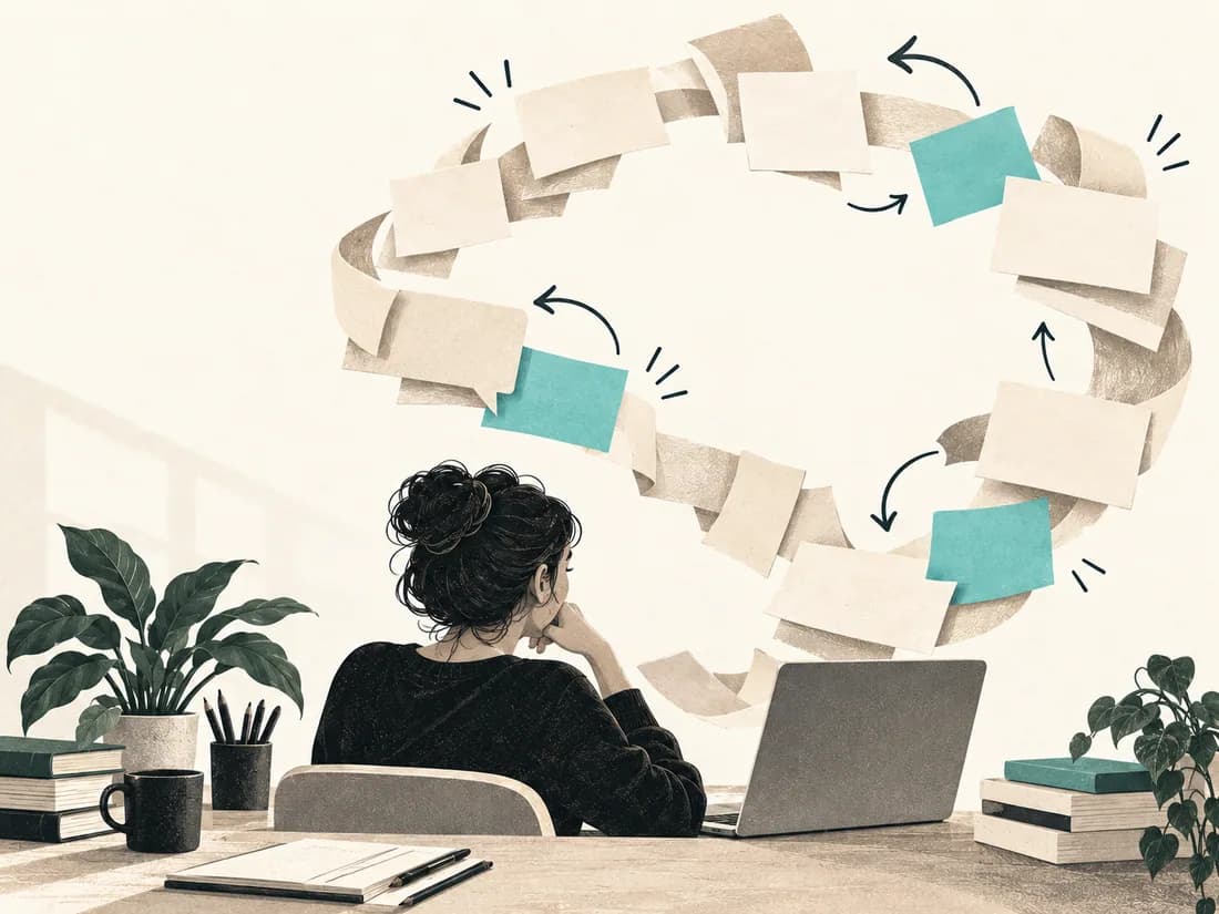 Recurring client requests looping around a freelancer’s workspace.